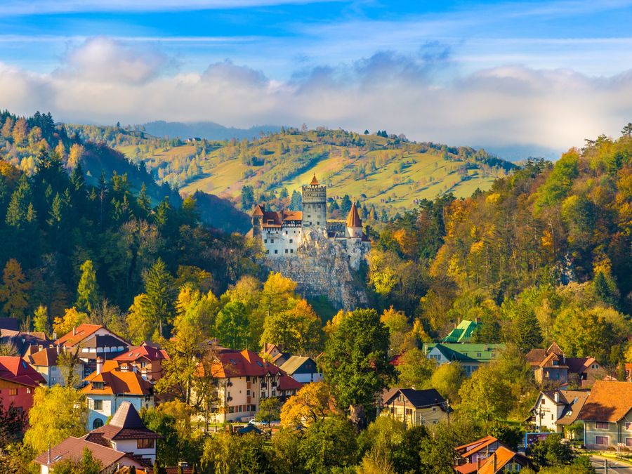 Bran Castle in autumn
