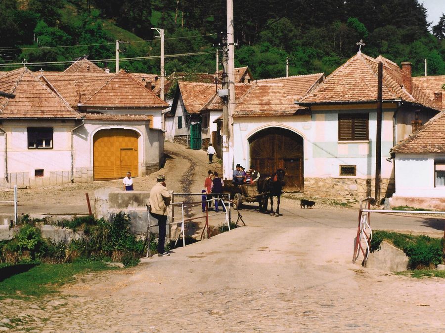 Village street in Rășinari